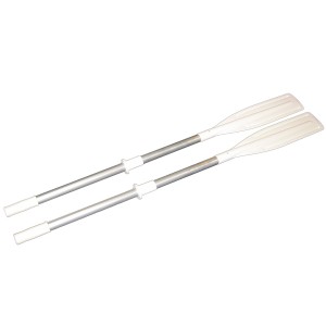 Set of aluminum rowing oars