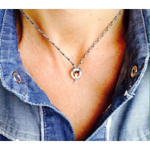 OPTIMIST SYMBOL PENDANT SILVER PQ