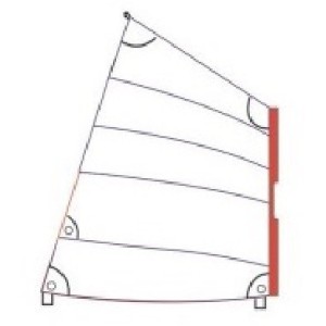 OPTIMIST VOILE À RIS BLANCHE