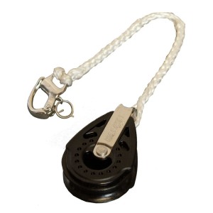 Poulie HARKEN 40mm avec perche d'extension en vectran et mousqueton