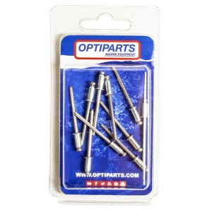 10 REMACHES MONEL DE 4,1 x 9,5 mm.