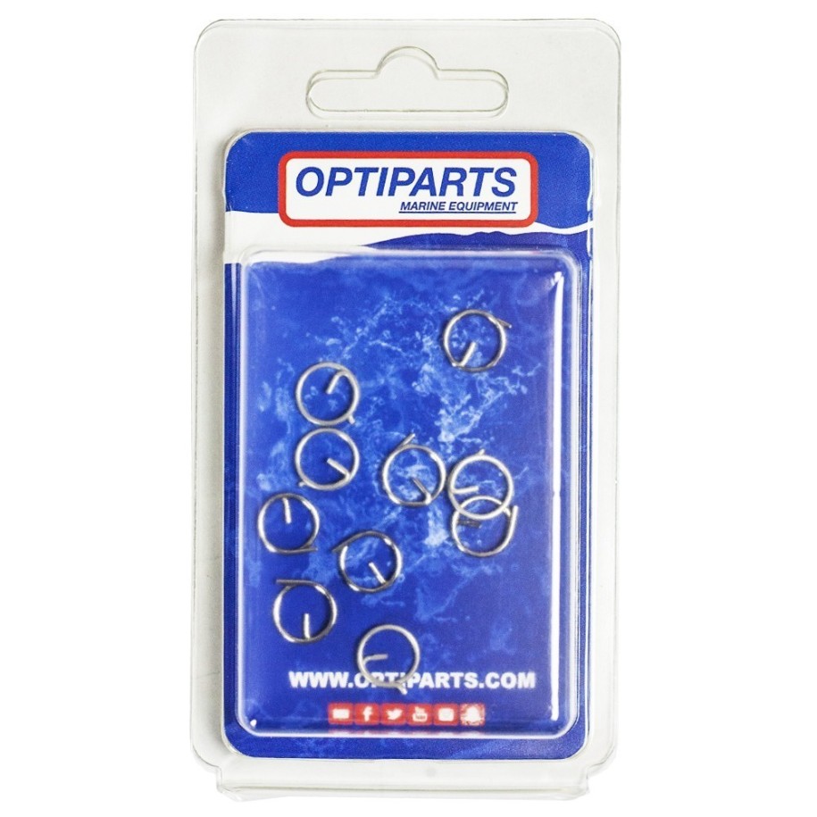 10 SECURITY RINGS OF 1 x 11 mm