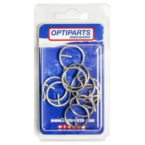 10 SECURITY RINGS 2 x 25 mm.