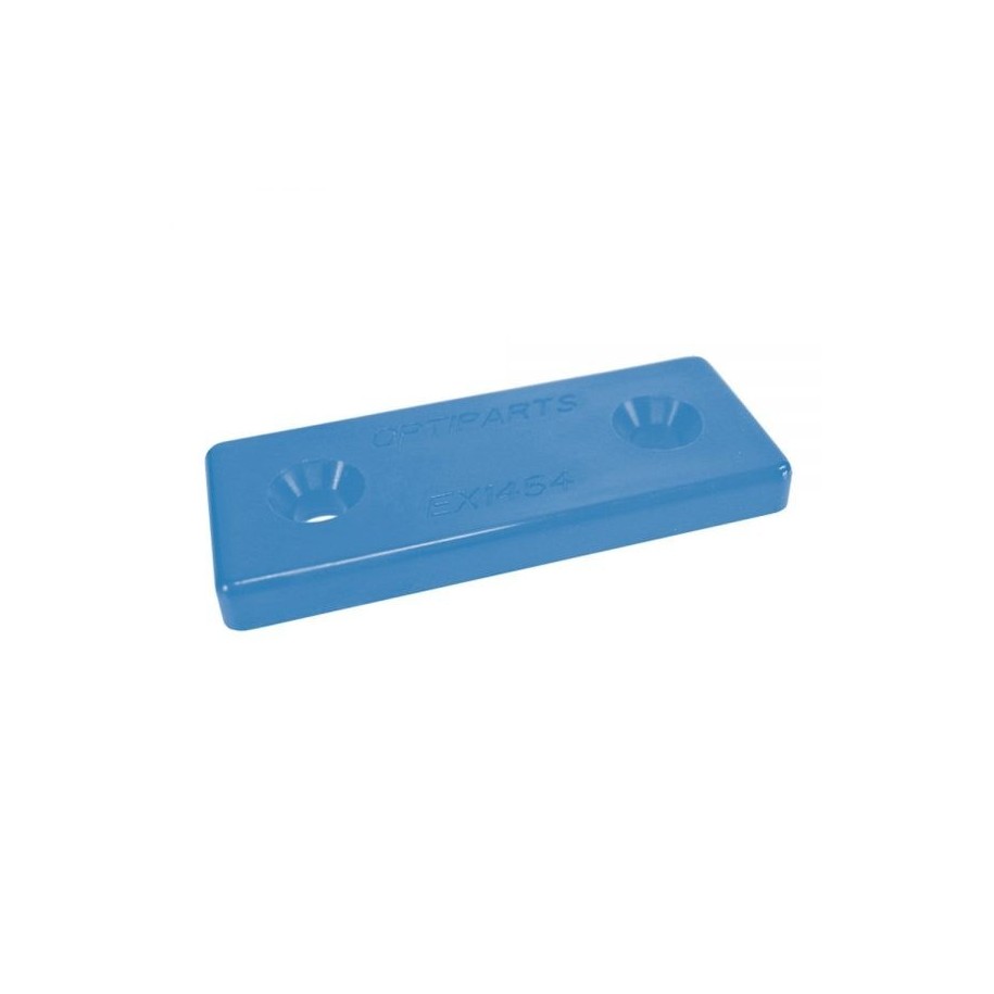 Placa nylon azul para cinchas